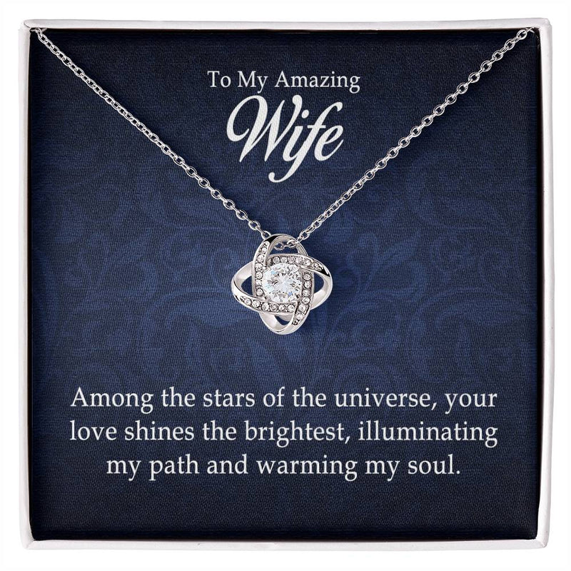 To My Amazing Wife - Love Knot Necklace